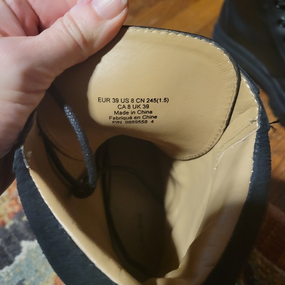 & Other Stories Leather Combat Boots. 39. NEVER WORN - Picture 2 of 6